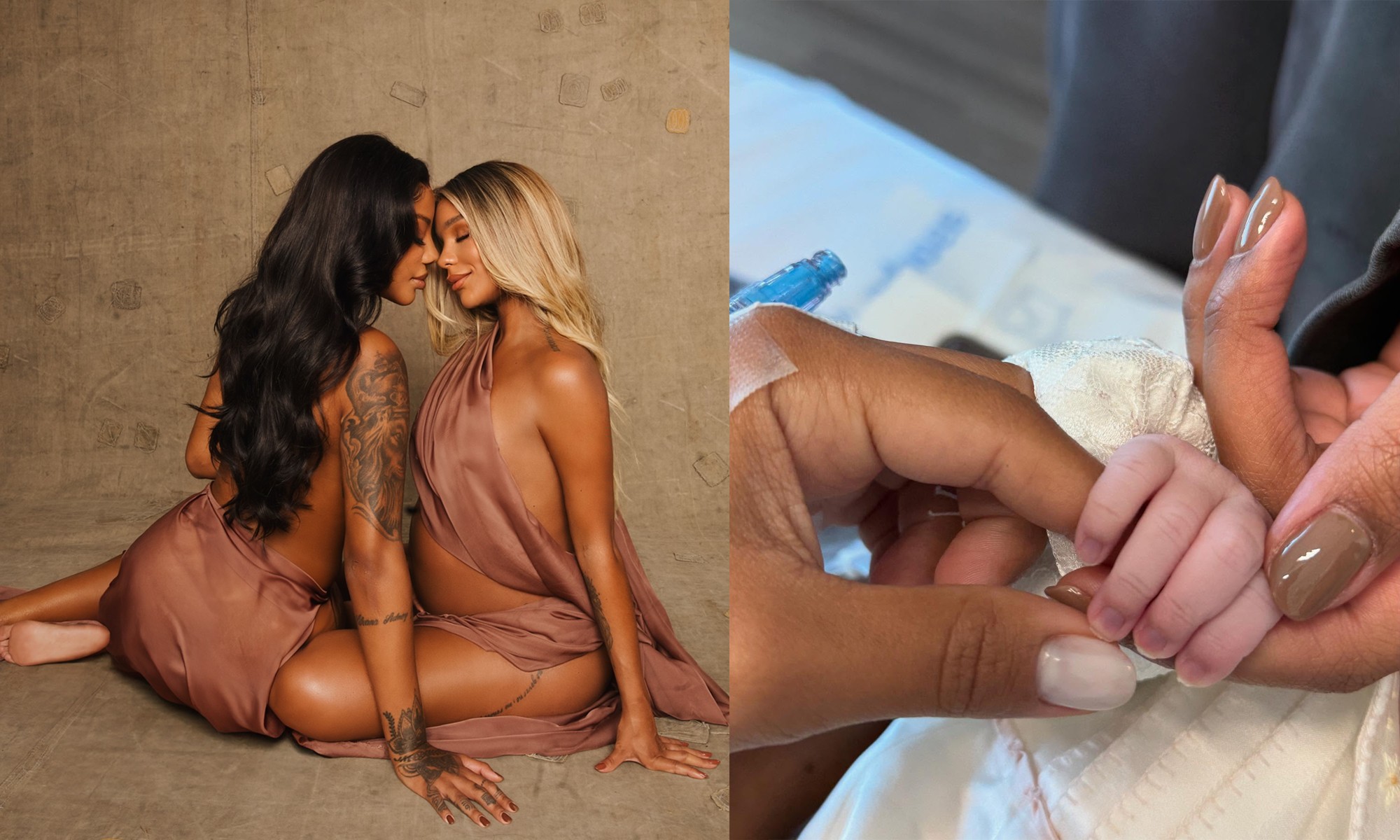 Nasce Zuri, filha de Ludmilla e Brunna Gonçalves