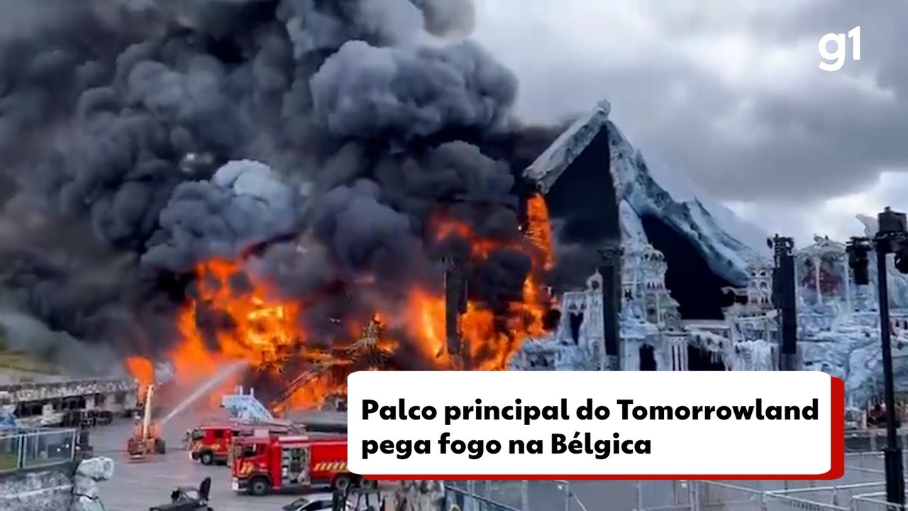 Palco principal do Tomorrowland pega fogo na Bélgica