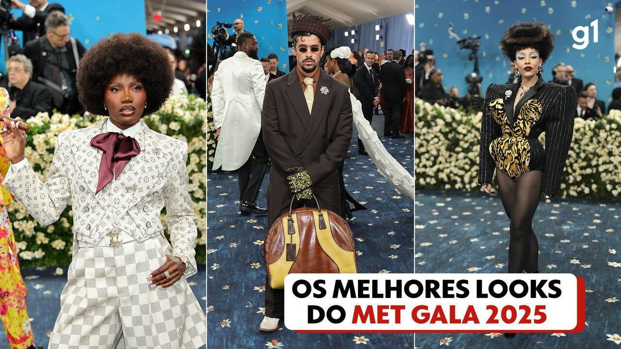 Met Gala 2025: Melhores looks têm Doechii de poderosa chefona, Doja Cat de diva chique e Bad Bunny de 'DtMF'