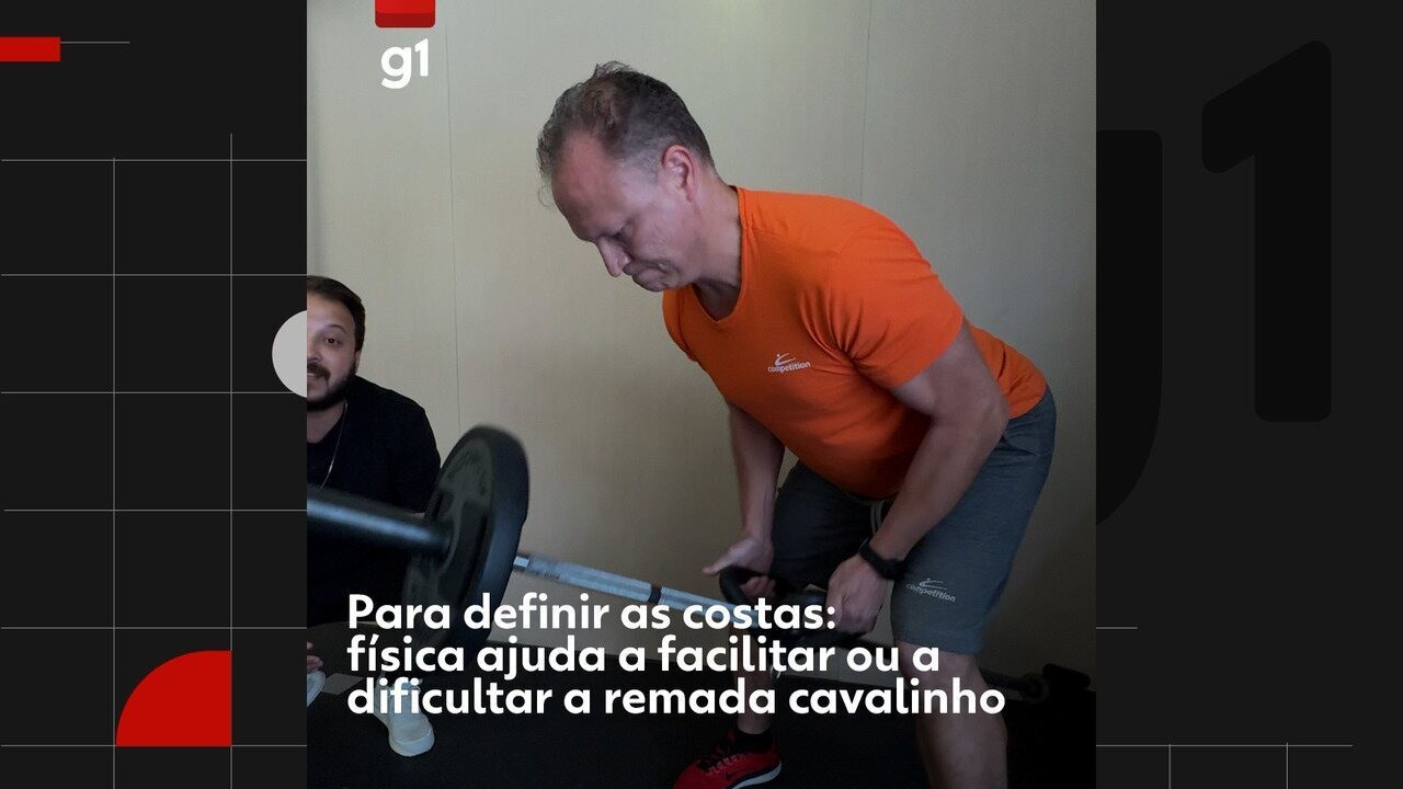 'Remada cavalinho': como conceitos da física podem deixar o exercício mais fácil ou mais intenso?